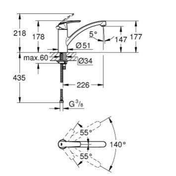 GROHE New Küchenarmatur chrom – MEIBAD