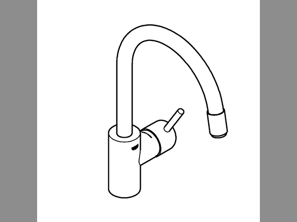 Grohe Concetto EH-Spültischbatterie h. Ausl. azb. L-Brause Grohe Zero chrom – Bild 2